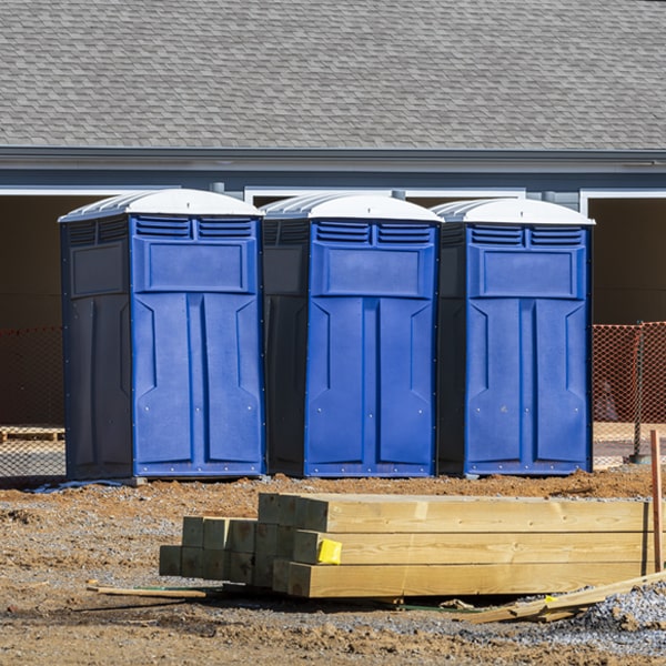 are there any restrictions on what items can be disposed of in the porta potties in Oneco